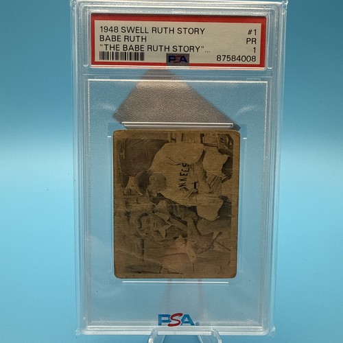 🔥 🔥 1948 Swell Babe Ruth-The Babe Ruth Story  PSA PR 1, POP 8 🔥 🔥 34 Higher!