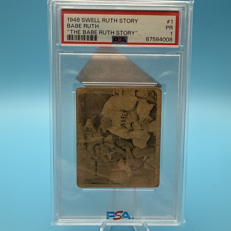 🔥 🔥 1948 Swell Babe Ruth-The Babe Ruth Story  PSA PR 1, POP 8 🔥 🔥 34 Higher!