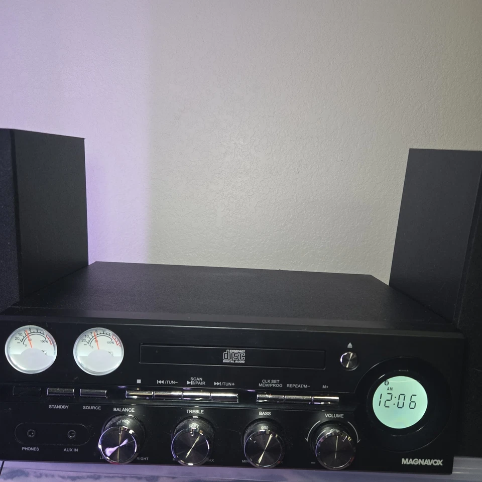 Magnavox MM451 Bluetooth 50W CD Shelf Stereo System w/ Speakers – Working - Image 2 of 4