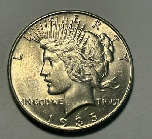 1935 PEACE DOLLAR BU