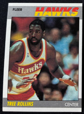 TREE ROLLONS 1987-88 FLEER ATLANTA HAWKS