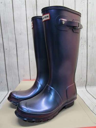 NEW Hunter Original Nebula Rain Boot Stornoway Blue Little Kid Size 4B - 5G - Picture 2 of 8