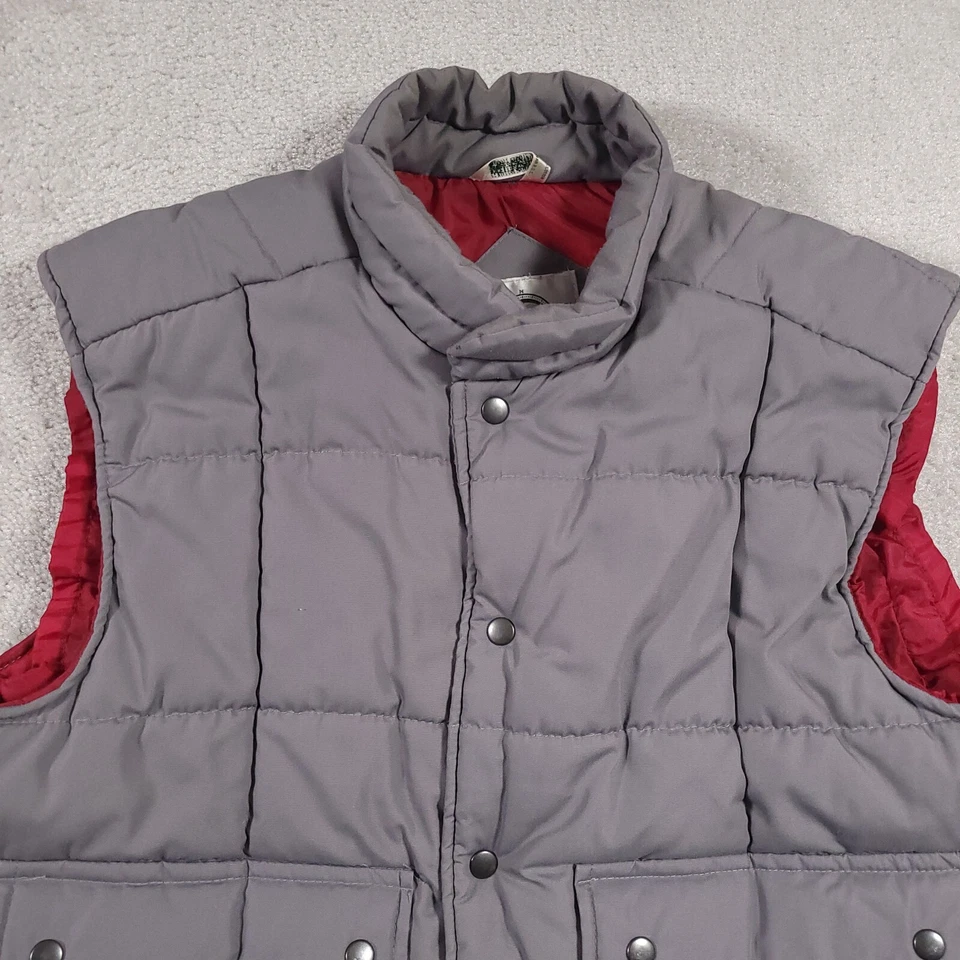 Chaleco acolchado Northwest Territory para hombre grande 42/44 gris rojo a presión cremallera completa pesado Foto 3 de 4