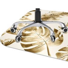 Foglie di Palma Mobili Protezione Pavimento Tappetino Vinile Sotto Sedia Scrivania Decorazione 140x100