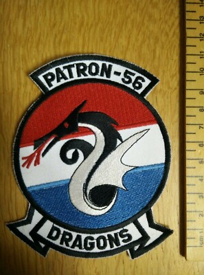 US Navy Patrol VP56 Dragons Squadron Crest Patch Badge Lockheed P3 Orion