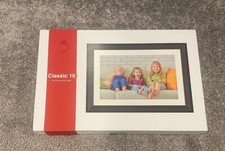 Dragon Touch Classic 10 Wifi Cloud Digital Photo Frame - Chocolate Brown, 10"