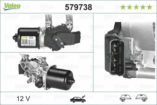 Valeo Wischermotor Vorne FüR Renault Clio II III Grandtour-image