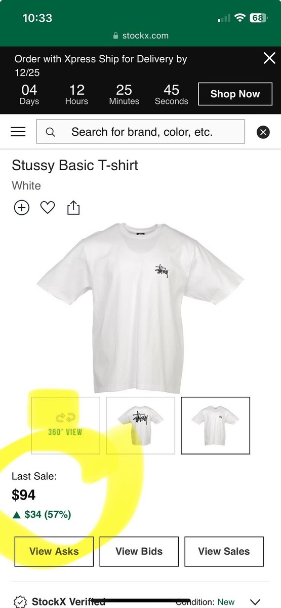 ★ 関税/送料込 ★ Stussy ★ Basic Stussy T-Shirt White 2023 Basic Stüssy Tee – White | Tee & Sweats | Stüssy