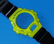 CASIO G-SHOCK CUSTOM GLOSS BLACK STRAP / BAND & GREEN BEZEL SET GW-M GW G  6900