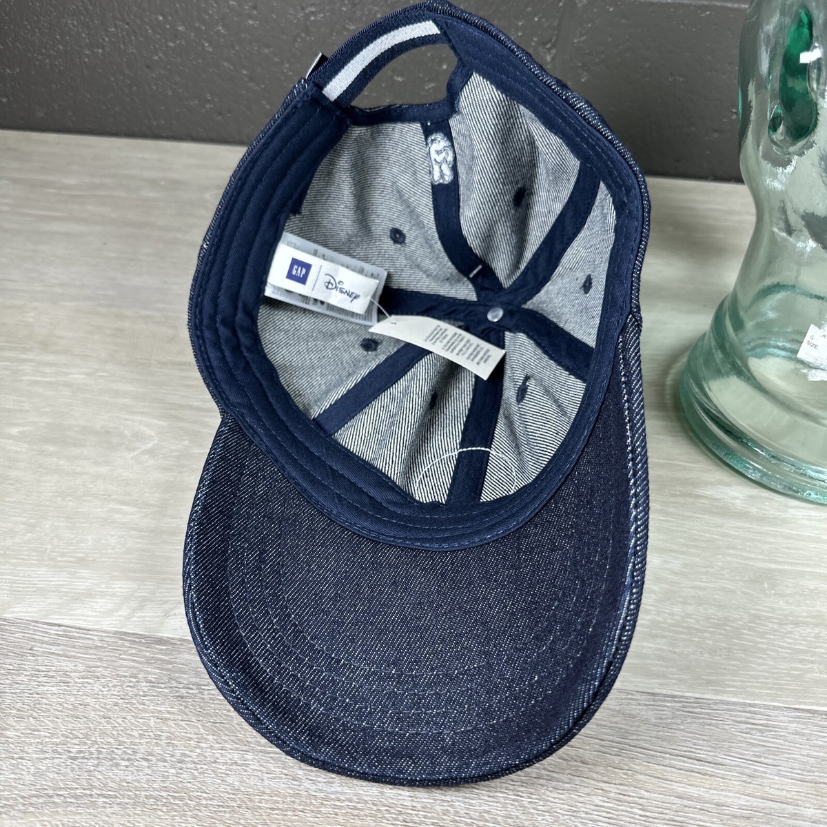 GAP x Disney Vintage Mickey Baseball Cap Hat NWT RARE Gap Disney Mickey DENIM Baseball Hat | eBay main image 2