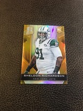 2013 Panini Spectra SHELDON RICHARDSON Gold Refractor RC RARE #10/10 Book End