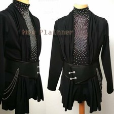 M580 Men Ballroom Latin/Rhythm Competition coat/ Inner shirt set M