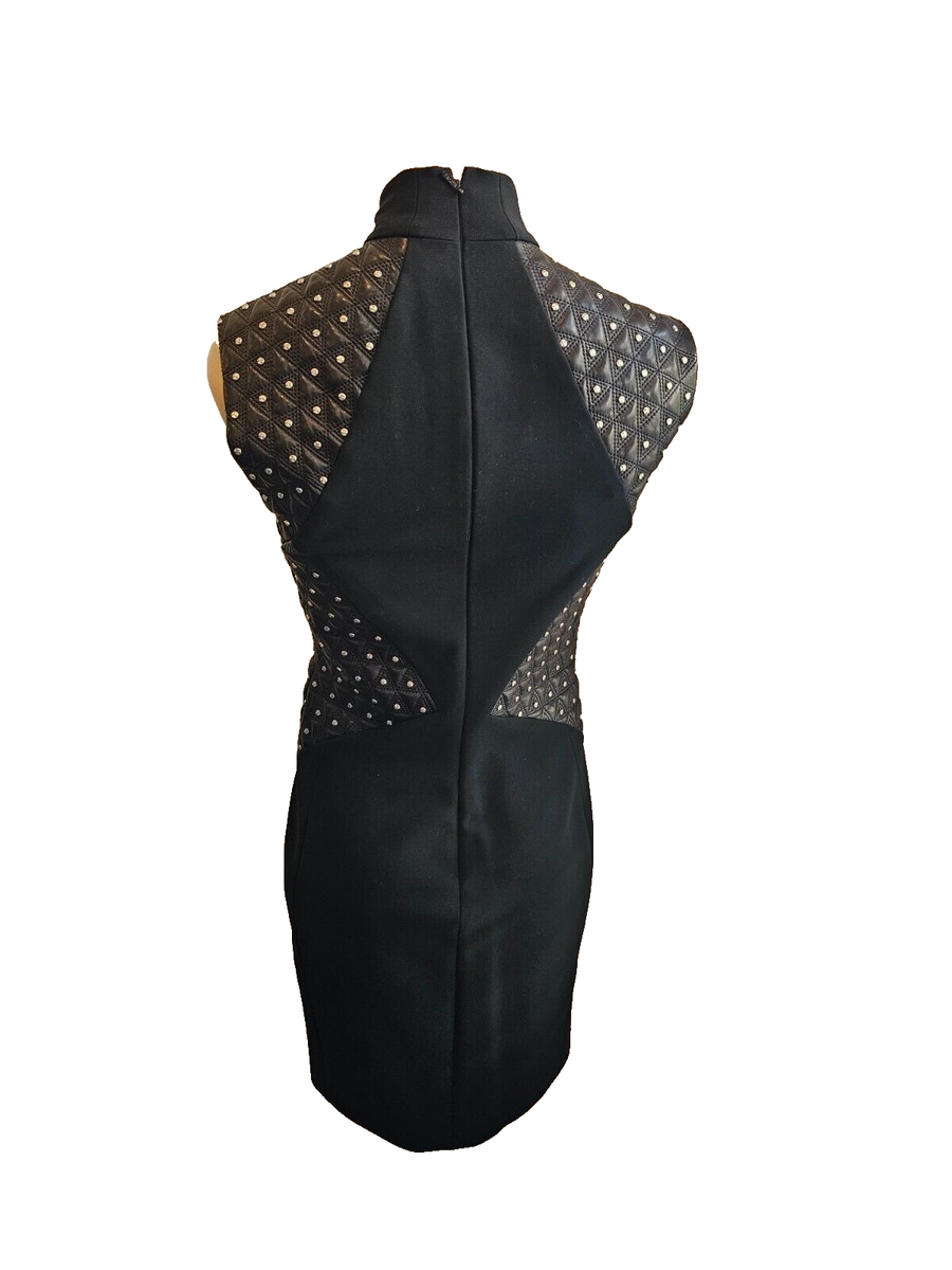 versace leather belt dress Leather Corset Midi Dress Black