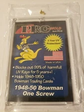 (10) Pro-Mold 1-Screw Down Vintage Card Holder Fits 1948-1950 Bowman Cards PC48