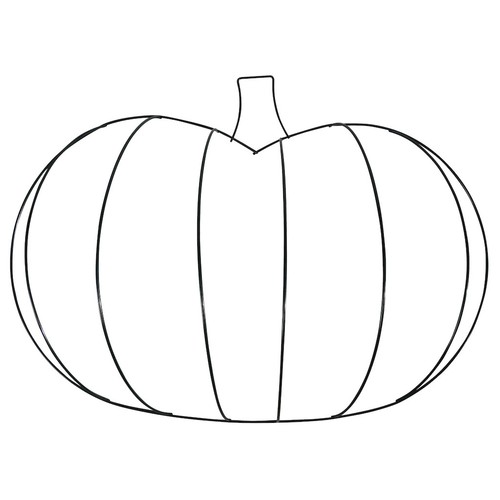 Pumpkin Shaped 3D Metal Wreath Forms 13x17 625 in EBay