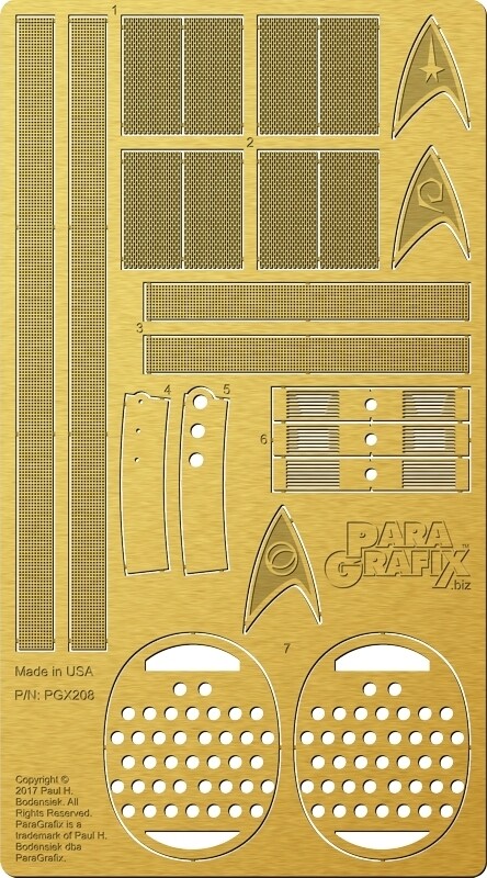 geostyleページ Star Trek - TOS 1701 Enterprise Engine Grills PGX208 ParaGrafix