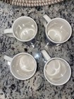 4 PC Vintage Morton Salt Umbrella Girl Bryan China Coffee Tea Mugs Cups 1990's — photo 4
