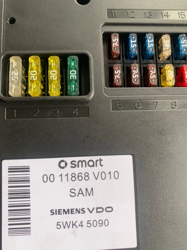 ECU Module 5WK45090 Smart 0011868V010 - Bild 2 von 2