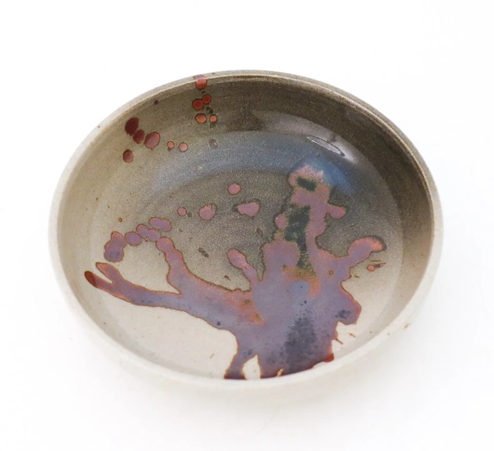 Cuenco gris y marrón - Claes Thell, Höganäs Suecia - Diseño de finales del siglo XX Foto 3 de 4