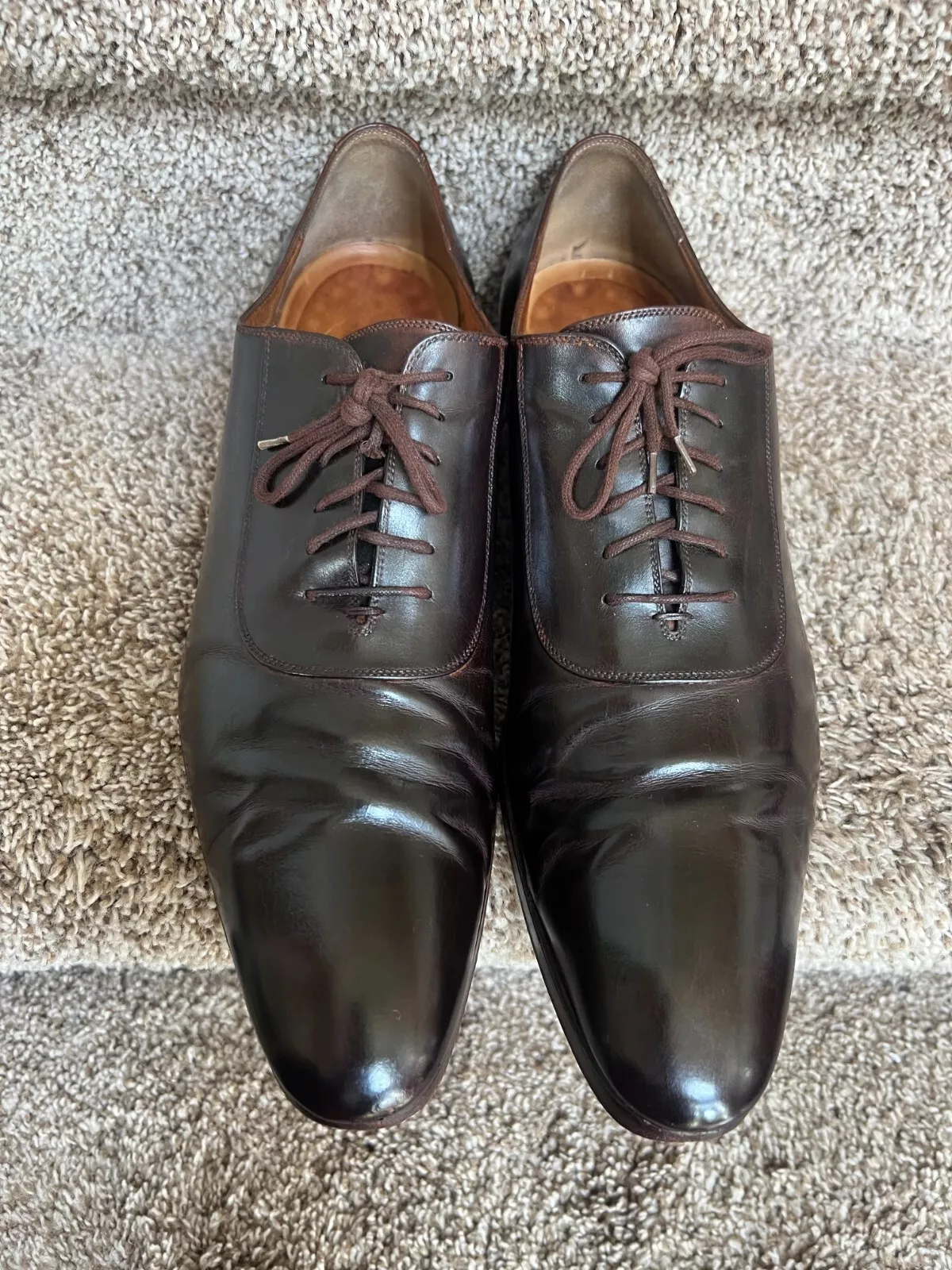 Oxford à lacets en cuir marron pour homme Gucci. Taille Gucci 13/US 13,5.