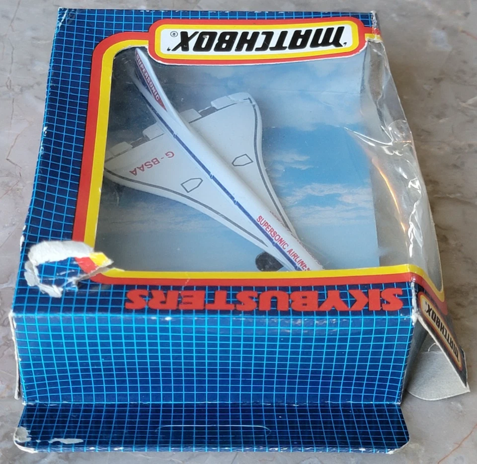 Vintage New 1987 Matchbox Skybusters SB-23 Concorde Supersonic Airliner MIDB - Image 4 of 4