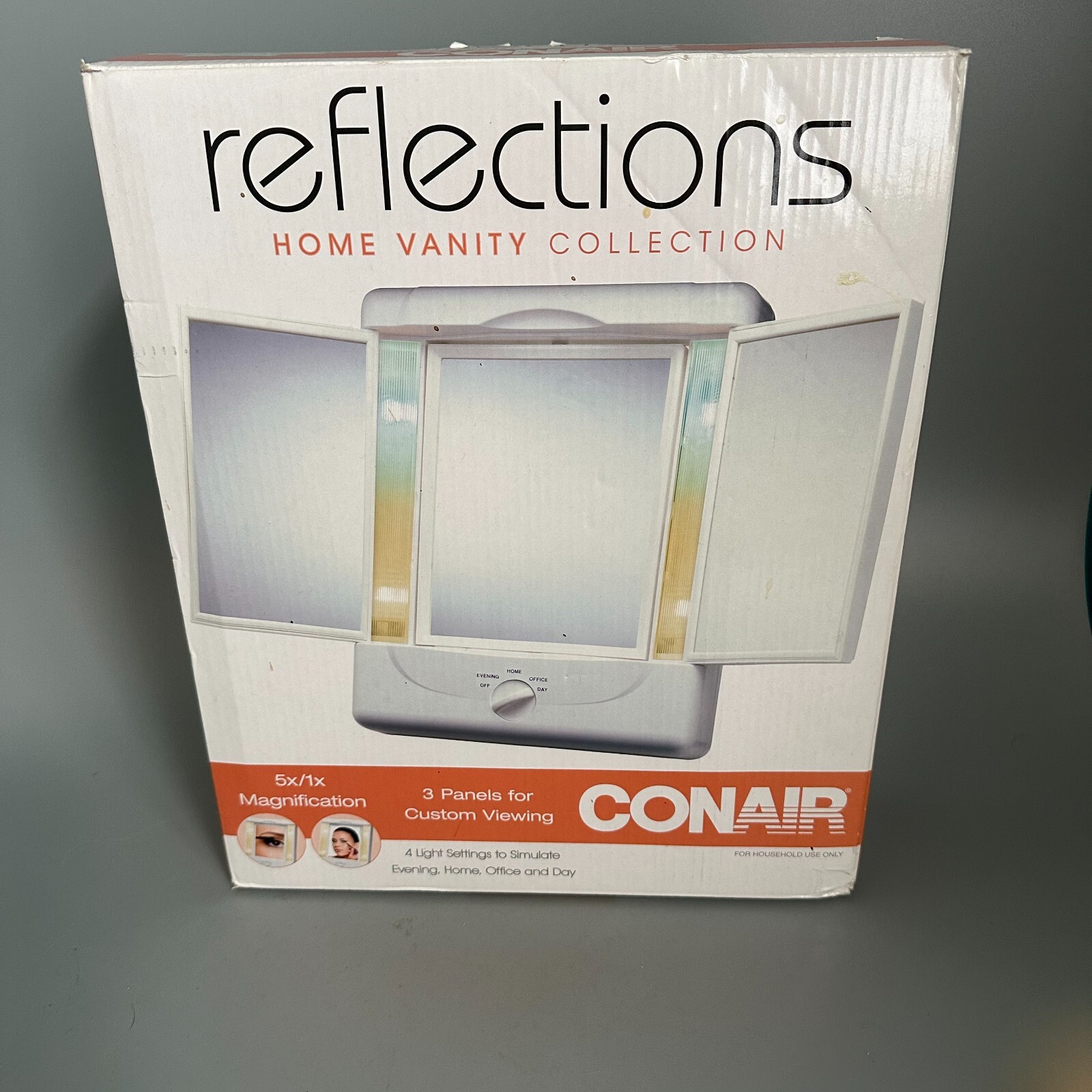 Conair Cosmetic Mirror Reflections Incandescent Lighted 1X/5X + 4 Light Settings 793379297972 eBay