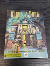Alone In The Dark PC Computer Big Box Complete In Box CIB Mint Condition IBM 3.5