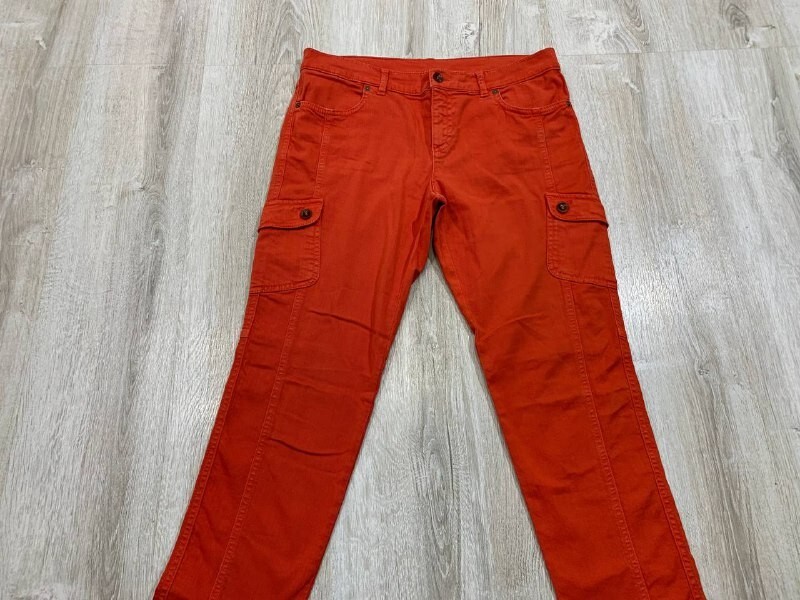 Womens cargo jeans Bogner Size 10 Color Orange image 2