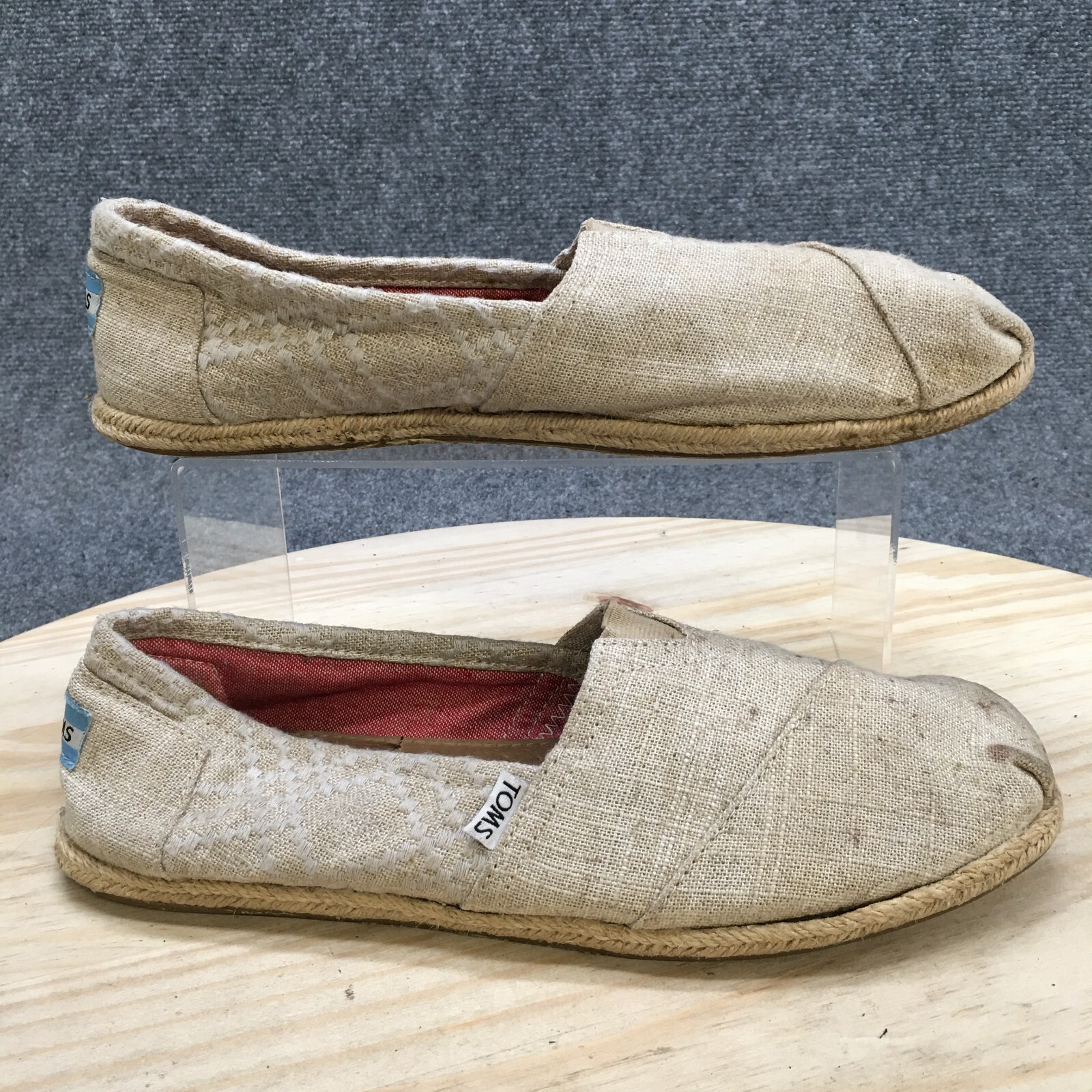 Toms Shoes Womens 11 Espadrille Slip On 