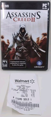 Assassin's Creed II 2 PC DVD Rom 2009 Bonus Battle of Forli and Bonfire MINT - Picture 2 of 6