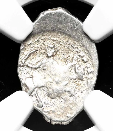 RUSSIA. Ivan IV "The Terrible", 1533-1584. Silver Sword Kopek, NGC MS61