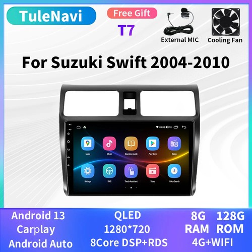 For Suzuki Swift 2004-2010 CarPlay Car Radio Head Unit GPS Android Video Player - Picture 28 of 30