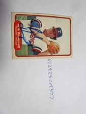 1982 FLEER Rick Honeycutt Signed Baseball Card