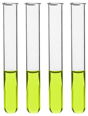 Eisco Labs 85ml Test Tubes, Beaded Rim - Borosilicate 3.3 Glass - 24 Pack