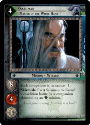 LOTR TCG Rise of Saruman MASTER OF THE WHITE HAND 17r116 GEM MINT Tip Top Shelf