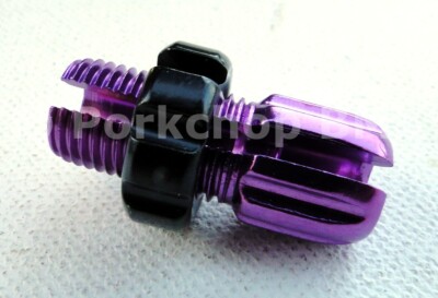 Dia-Compe M10 bicycle brake lever threaded barrel adjuster - PURPLE