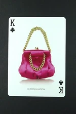 1 x playing card of a Handbag by Christian Lacroix - King of Clubs