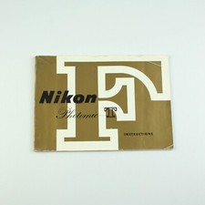 Nikon F Photomic T Camera - Original Manual - Vintage Instruction Booklet
