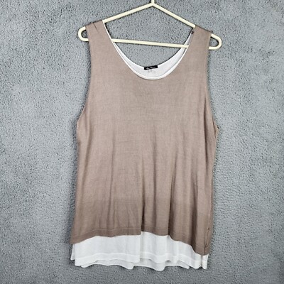 VILA MILANO Women s two layer knit top Size XL