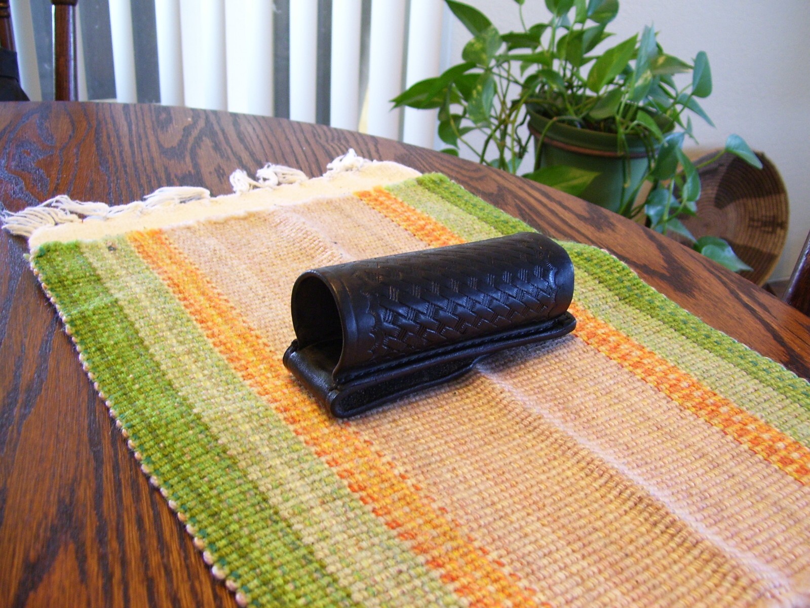 Aker 572 Leather Black BW MK IV Mk-4 Mace OC Defense Spray Case Holder Carrier