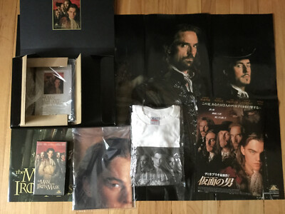Vintage 1999 MAN IN THE IRON MASK vhs shirt S poster Leonardo di Caprio box set