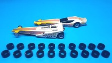 .545 20 AFX 4 Gear Slot Car Drag Chassis Performance Rear Slot Car Tires BLK C1