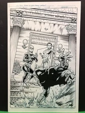 Original Comic Art from Silverline's "Cat & Mouse" Series, Issue #1, Pg 1 Splash