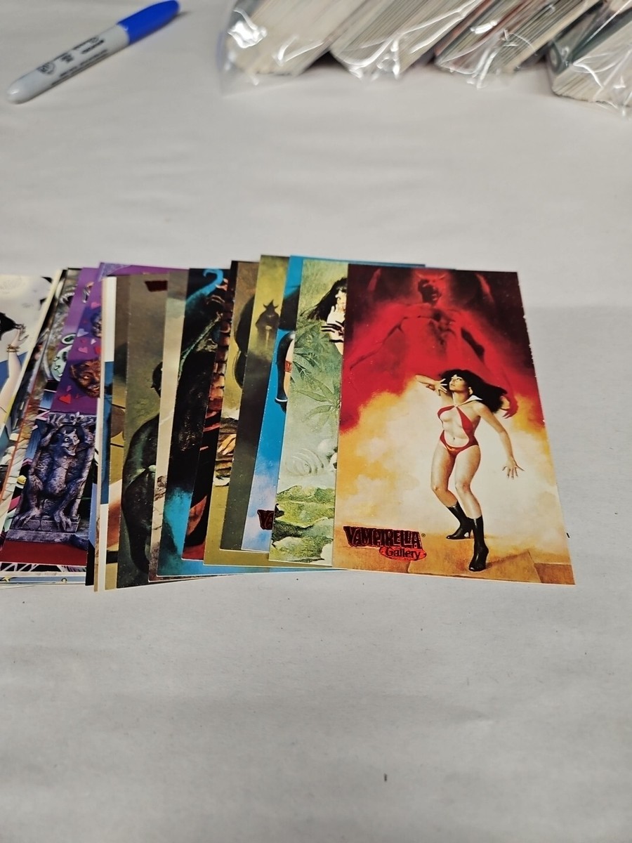 1995 Tall Vampirella Gallery Complete 72 Topps Set - Excellent