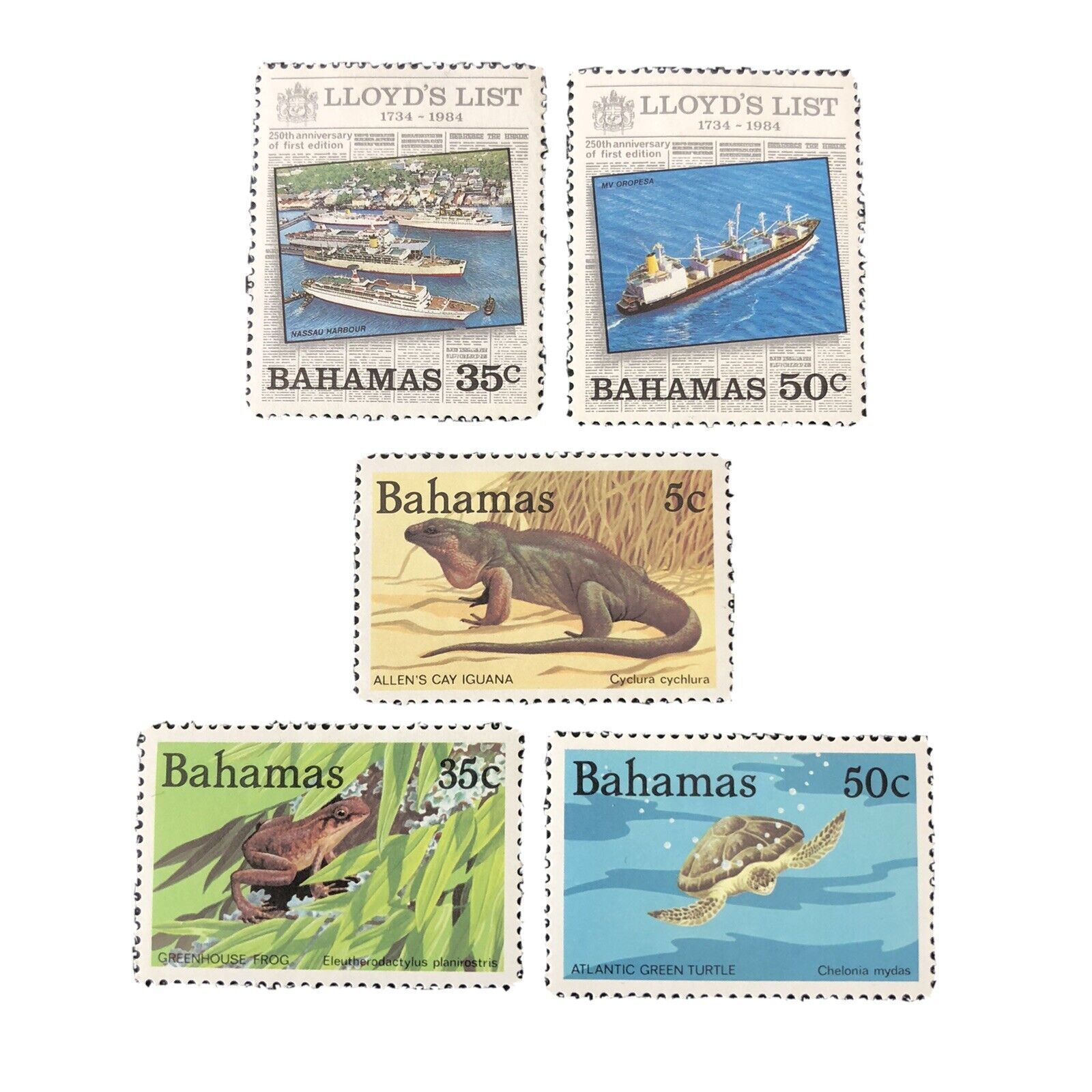 BAHAMAS, SCOTT # 557/558(2)+564+566+567(3),1964 LLOYDS LIST+WILD ANIMALS  MVLH | eBay