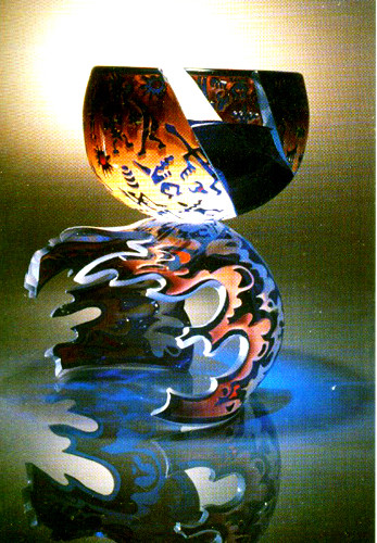 500 Contemporary Designer Art Glass Jewelry Sculpture Vases Bowls Glasses Lamps - Picture 5 of 10