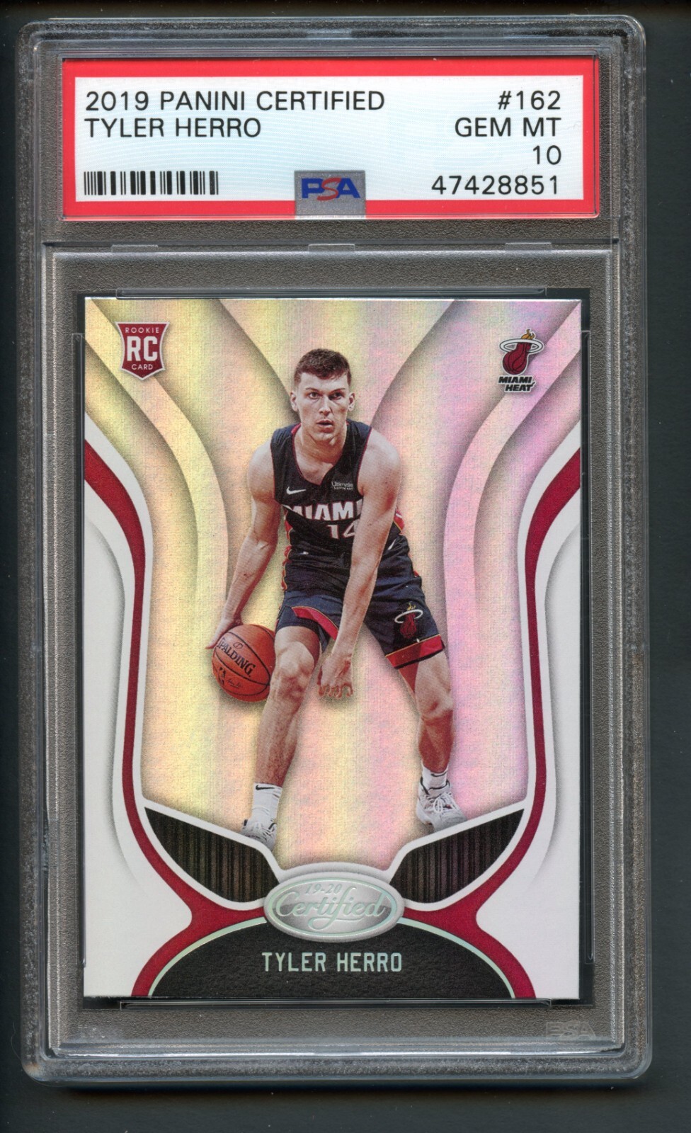 PSA 10 Certified Tyler Herro 2019-20 GEM Rookie RC #162 Miami Heat Low Pop!