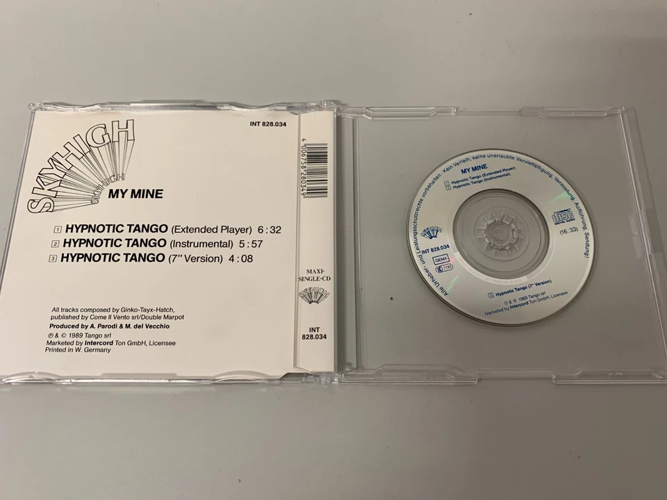 My Mine – Hypnotic Tango - 3" Mini CD Single © 1989 - Bild 2 von 2