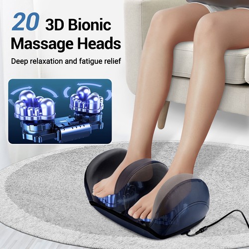 Foot Massager Machine Promote Circulation Foot & Calf Massager Relieves Fatigue - Picture 2 of 19