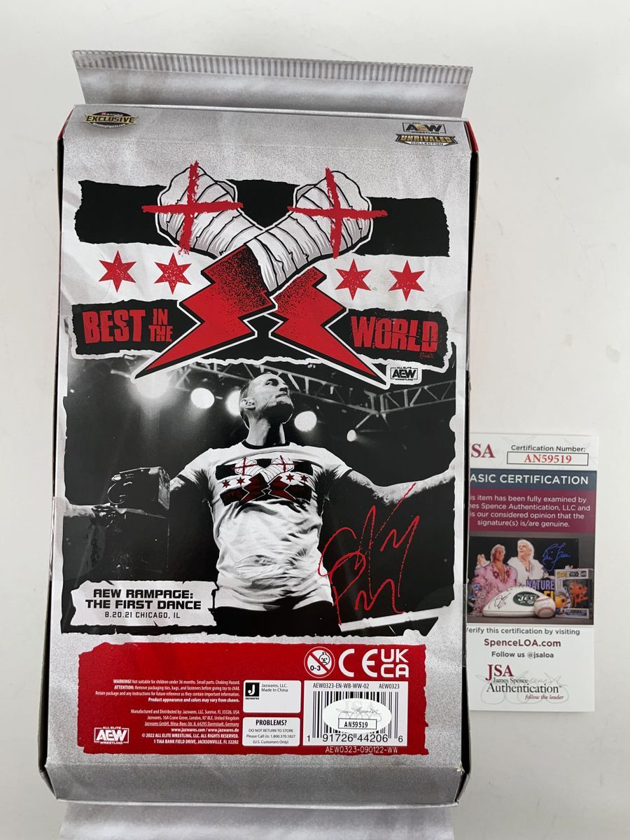 WWE ジョンシナ　CMパンク　サイン AEW AEW CM Punk Signed All Elite Wrestling Unrivaled First Dance